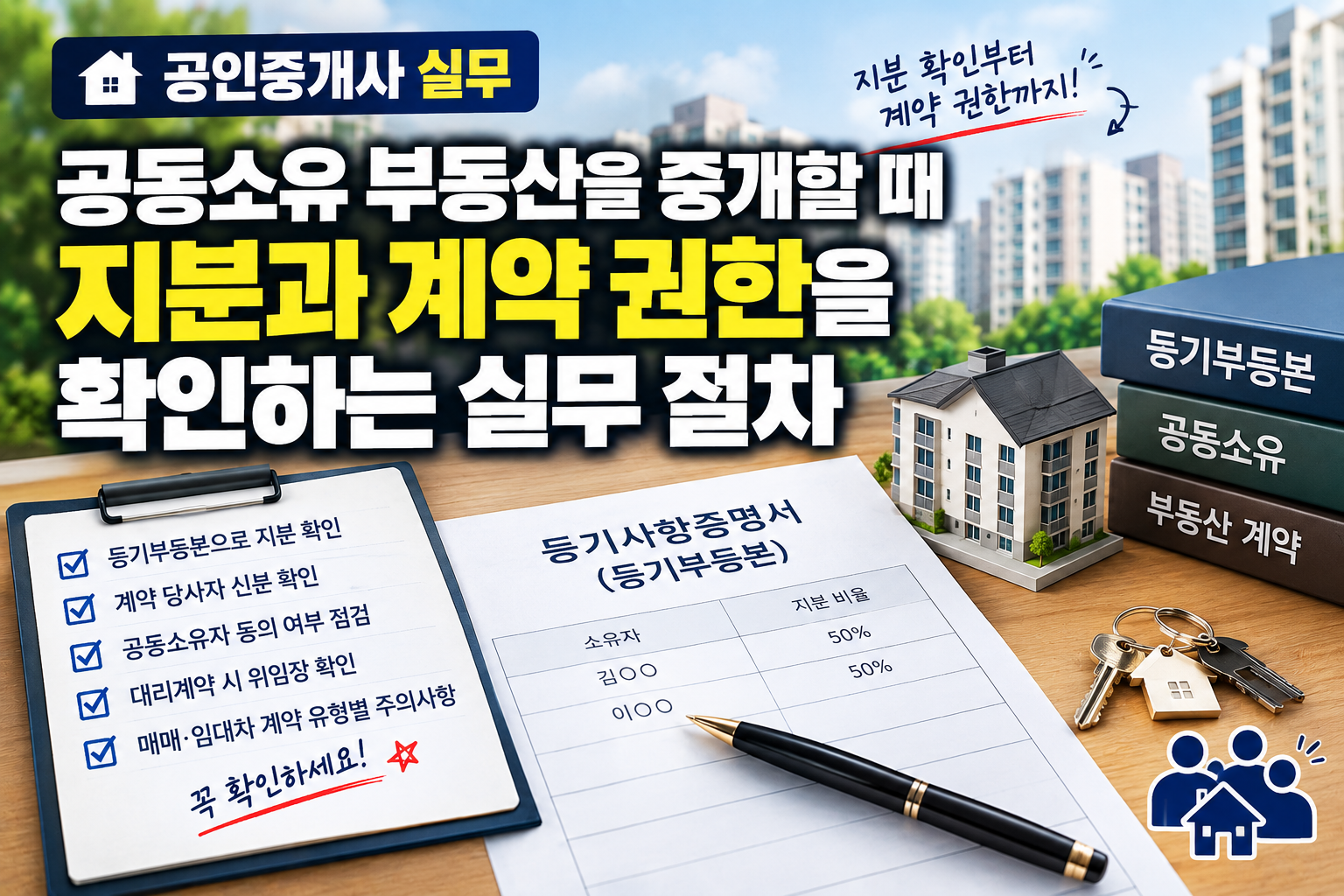 공동소유 부동산 중개 실무 절차