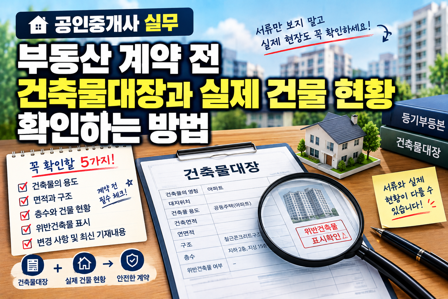 부동산 계약 전 건축물대장 체크 가이드